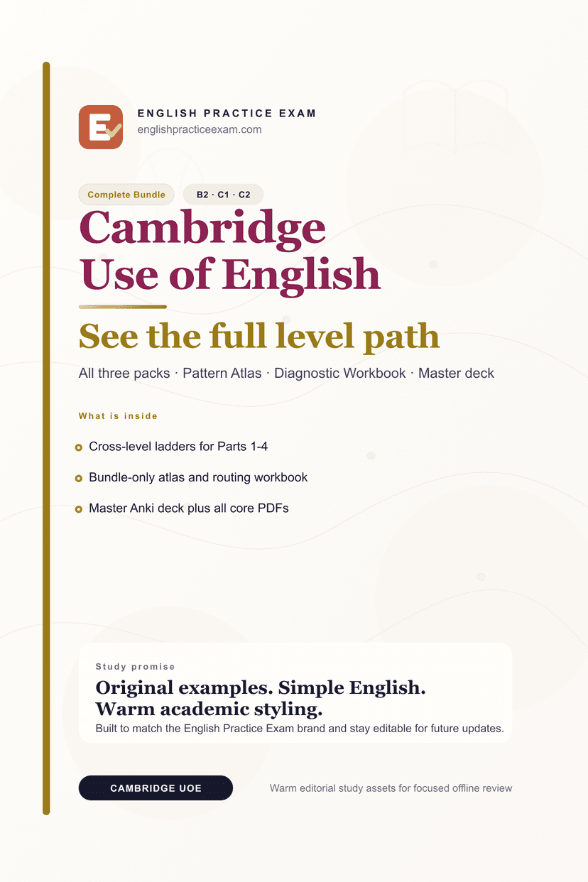 Bundle completo EPE Cambridge Use of English