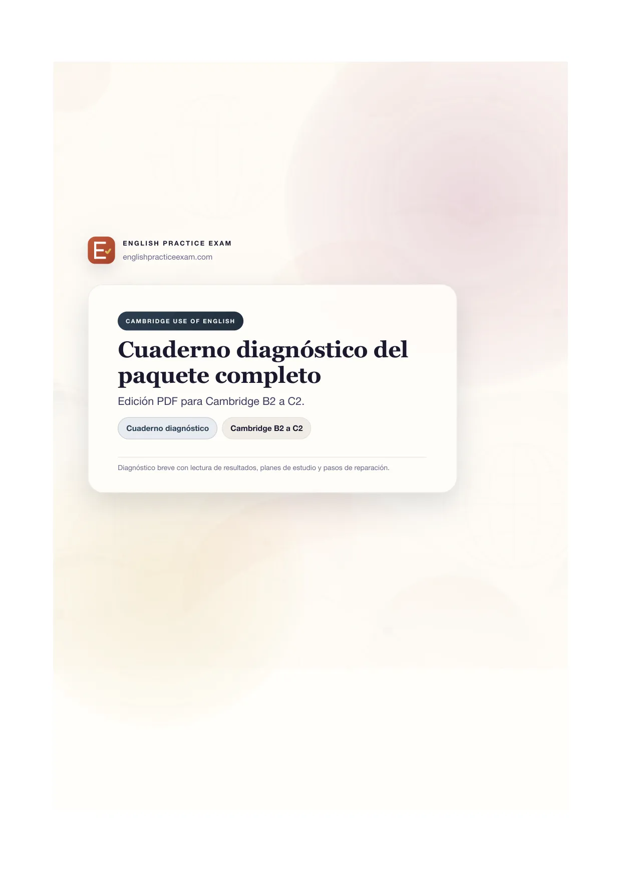 Diagnostic Workbook