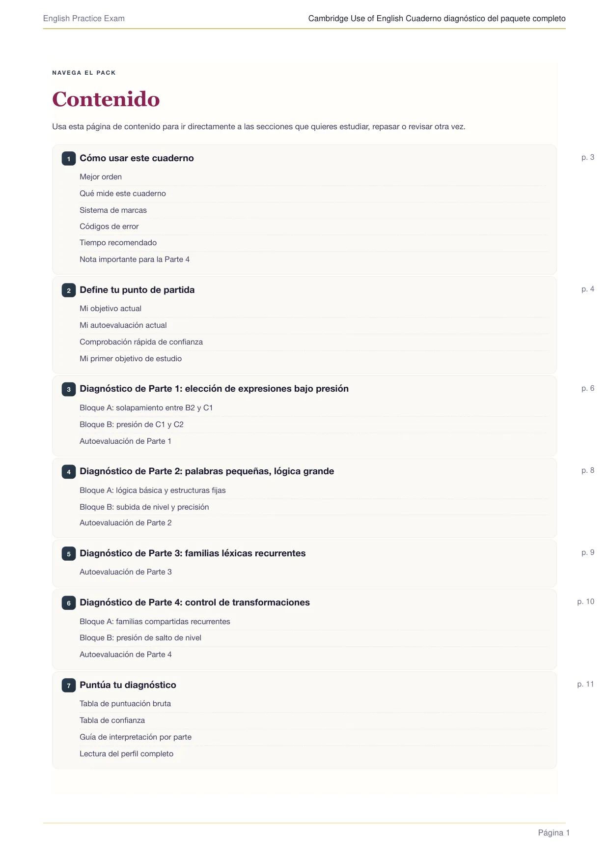 Diagnostic Workbook