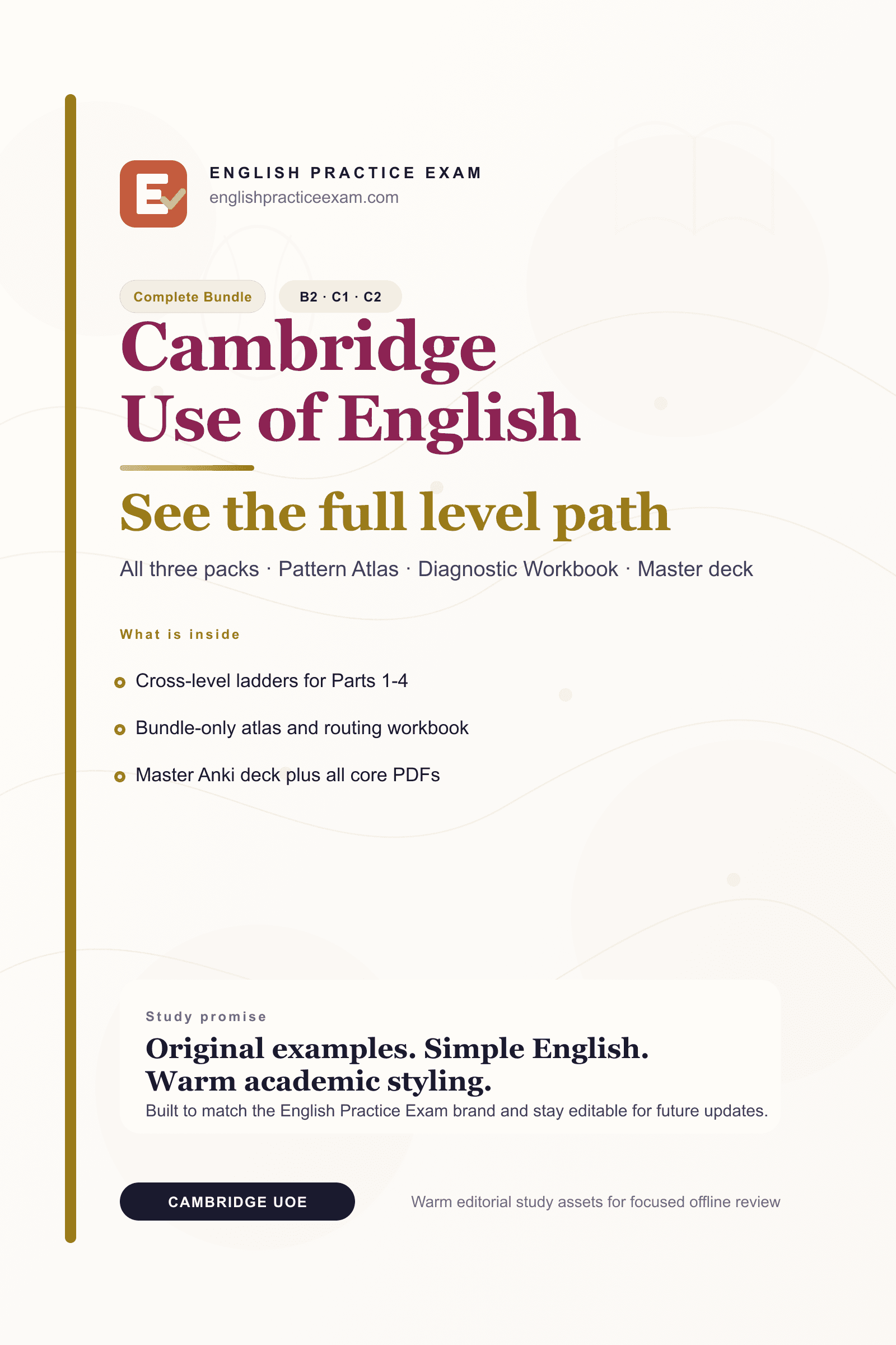 Bundle completo EPE Cambridge Use of English